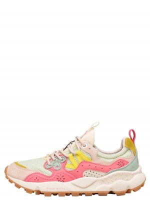 Flower Mountain Yamano 3 Sneakers Dames Roze Turquoise | UVP461XM