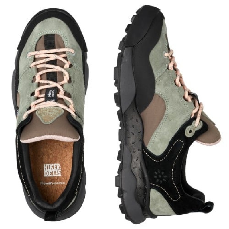 Flower Mountain Back Country Hkdelic Sneakers Heren Zwart Groen | LQK192BG