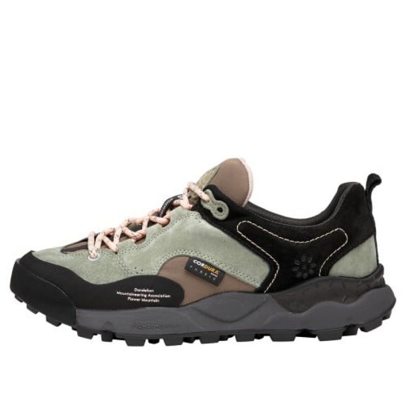 Flower Mountain Back Country Hkdelic Sneakers Heren Zwart Groen | LQK192BG