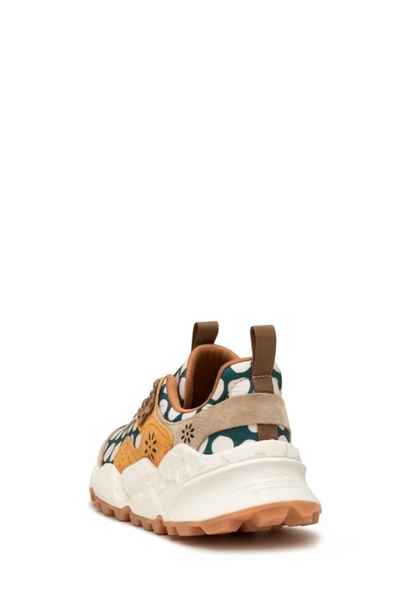 Flower Mountain Kotetsu Sneakers Dames Beige Groen | HCG198EP