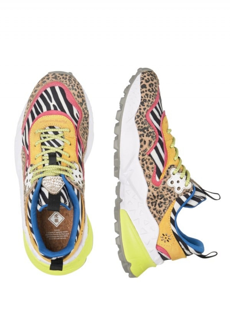 Flower Mountain Kotetsu Sneakers Dames Bruin | KPY3756RK