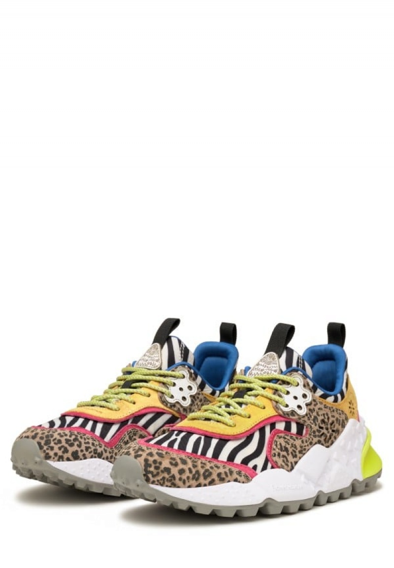Flower Mountain Kotetsu Sneakers Dames Bruin | KPY3756RK