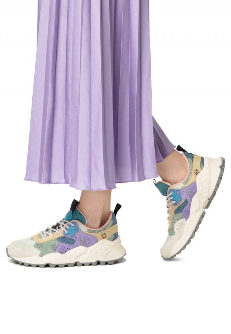 Flower Mountain Kotetsu Sneakers Dames Lichtblauw Grijs | NZY1077YY