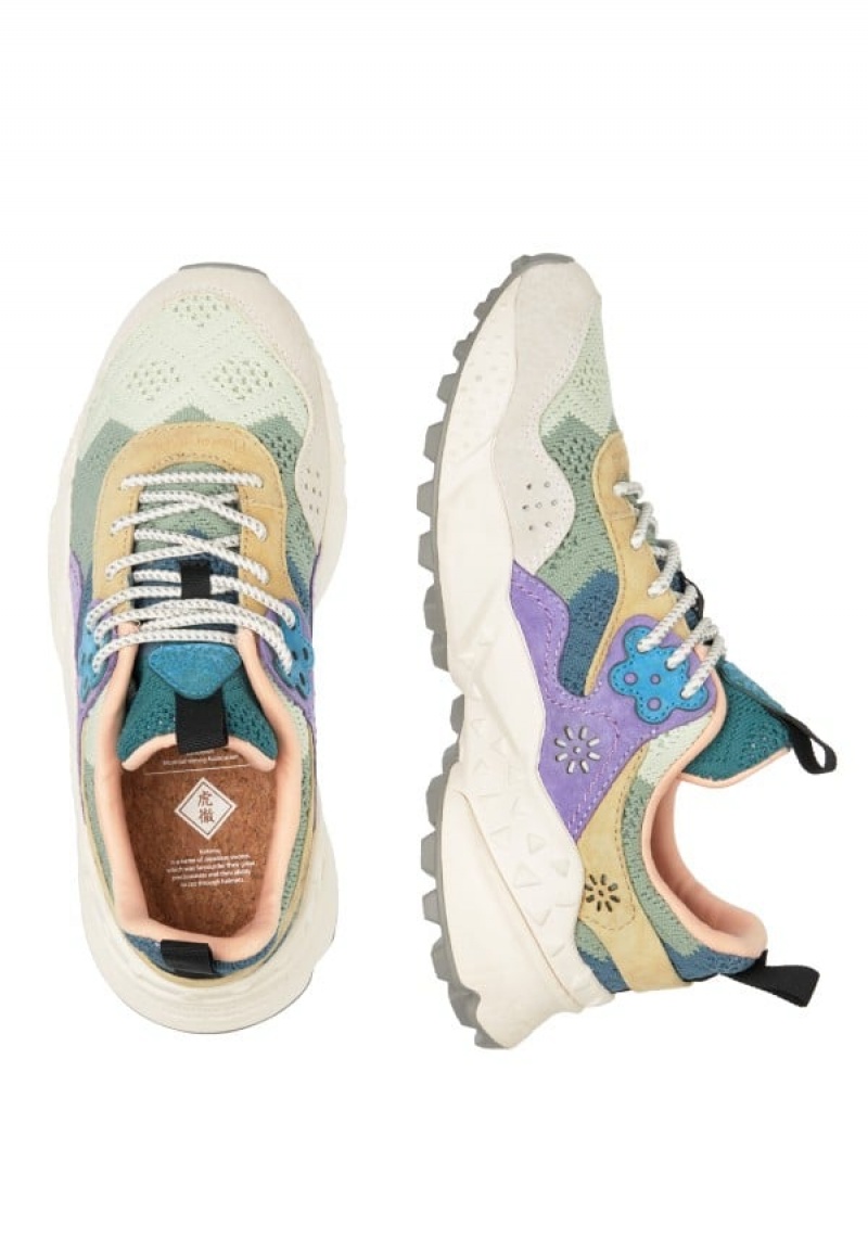 Flower Mountain Kotetsu Sneakers Dames Lichtblauw Grijs | NZY1077YY