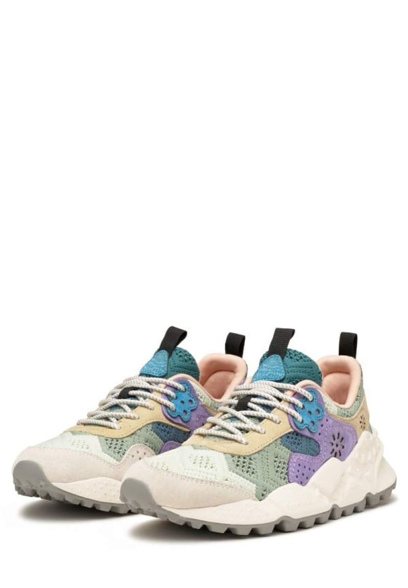 Flower Mountain Kotetsu Sneakers Dames Lichtblauw Grijs | NZY1077YY
