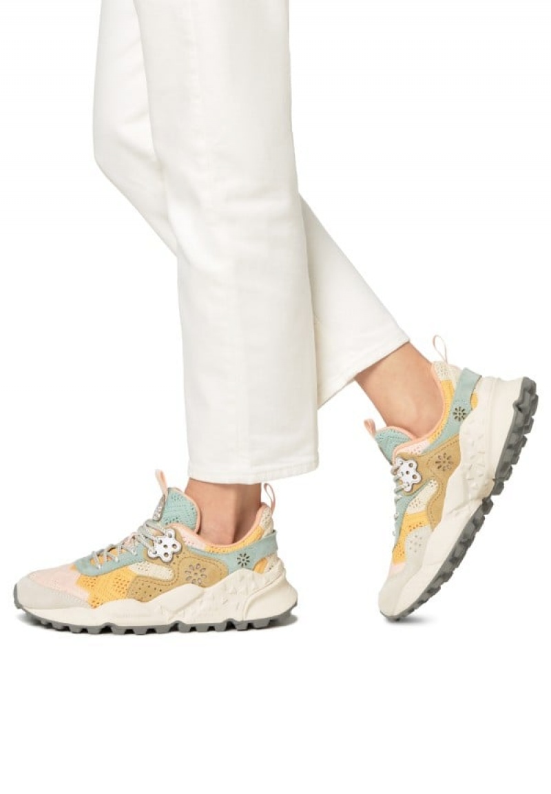 Flower Mountain Kotetsu Sneakers Dames Roze Grijs | XXE8787XZ