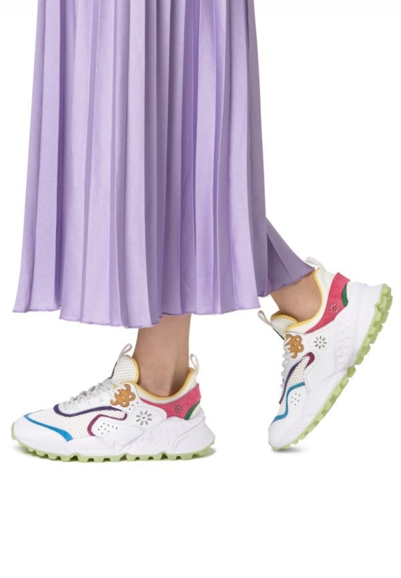 Flower Mountain Kotetsu Sneakers Dames Wit Fuchsie | BBS1376GK