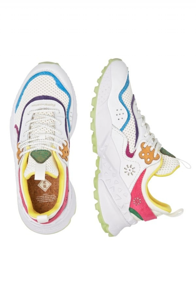 Flower Mountain Kotetsu Sneakers Dames Wit Fuchsie | BBS1376GK