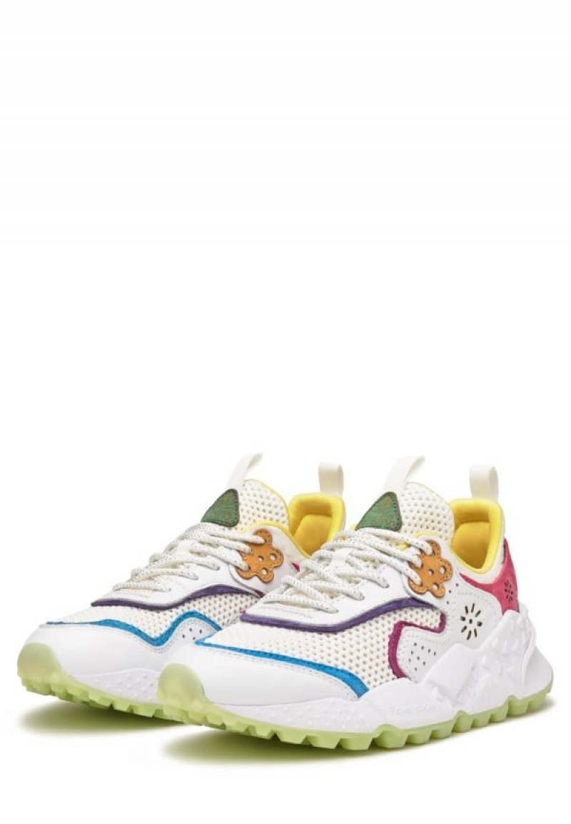 Flower Mountain Kotetsu Sneakers Dames Wit Fuchsie | BBS1376GK