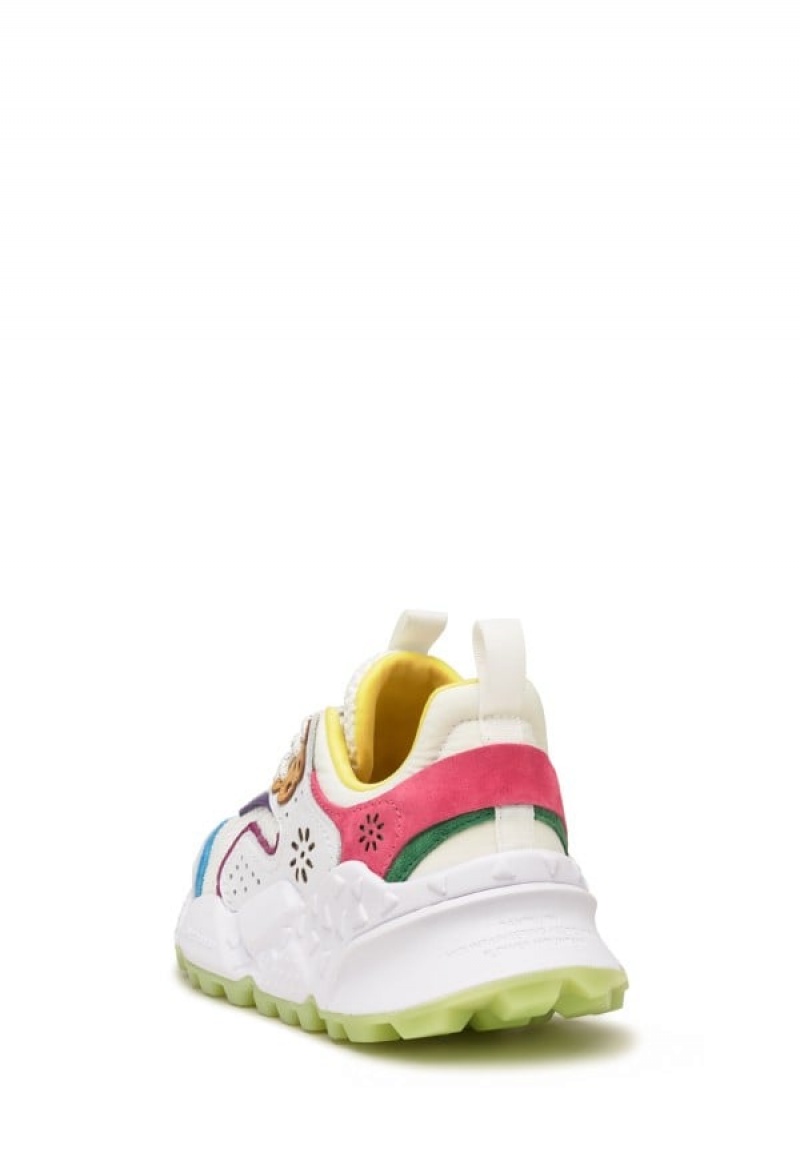 Flower Mountain Kotetsu Sneakers Dames Wit Fuchsie | BBS1376GK