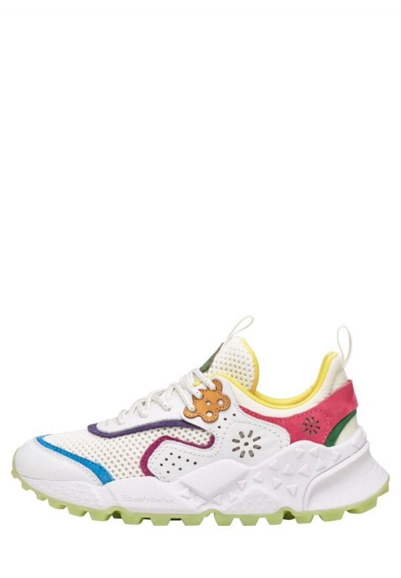 Flower Mountain Kotetsu Sneakers Dames Wit Fuchsie | BBS1376GK