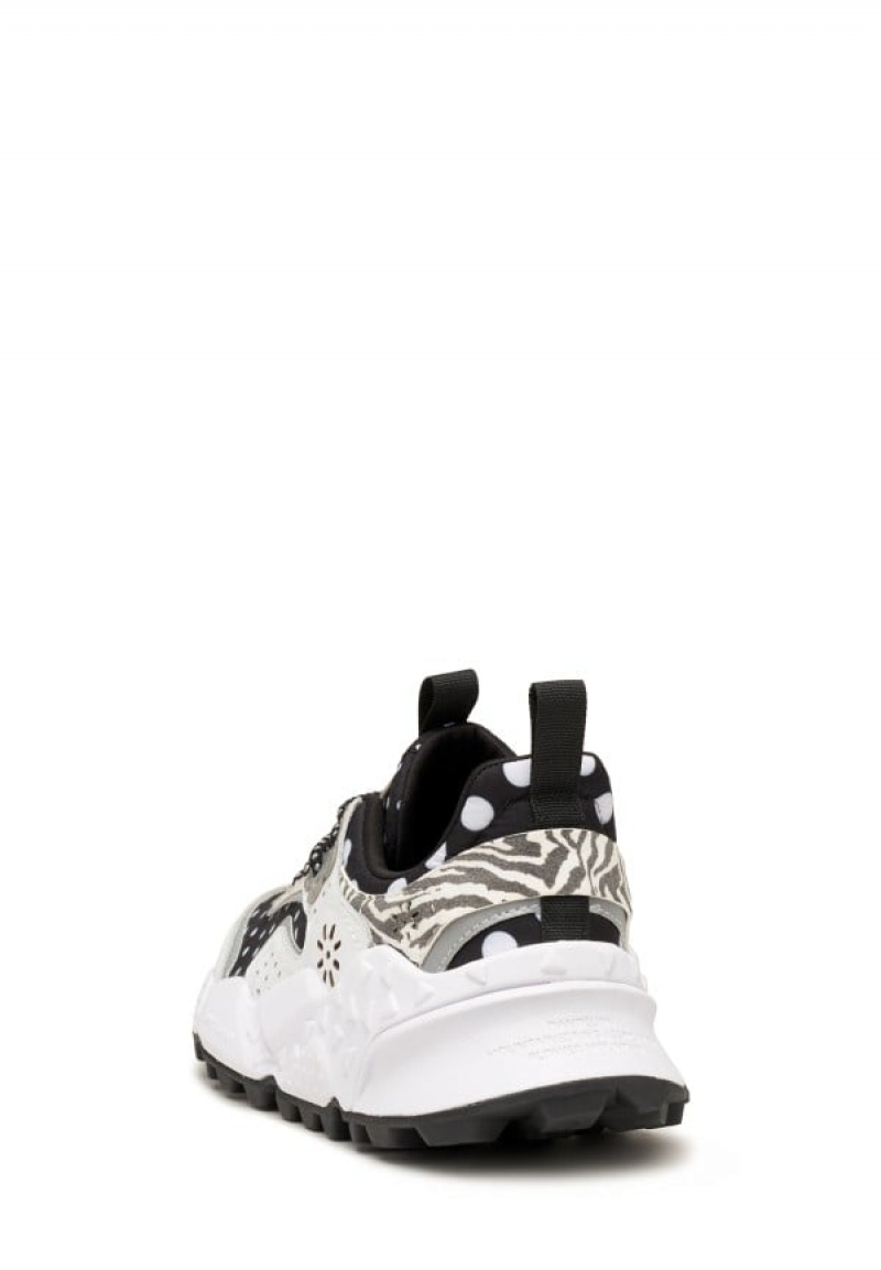 Flower Mountain Kotetsu Sneakers Dames Zwart Wit | UTO3847JX