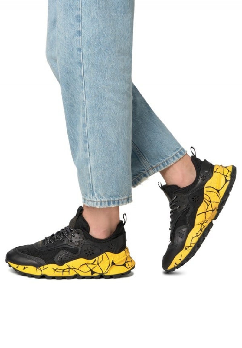 Flower Mountain Kotetsu Uni Sneakers Heren Zwart | WHE6024CB