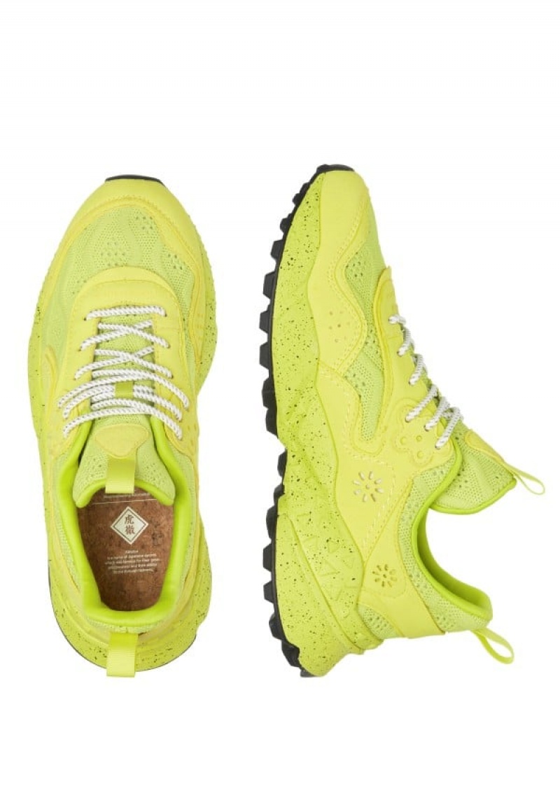 Flower Mountain Kotetsu Uni Sneakers Heren Geel | RJF7727OO