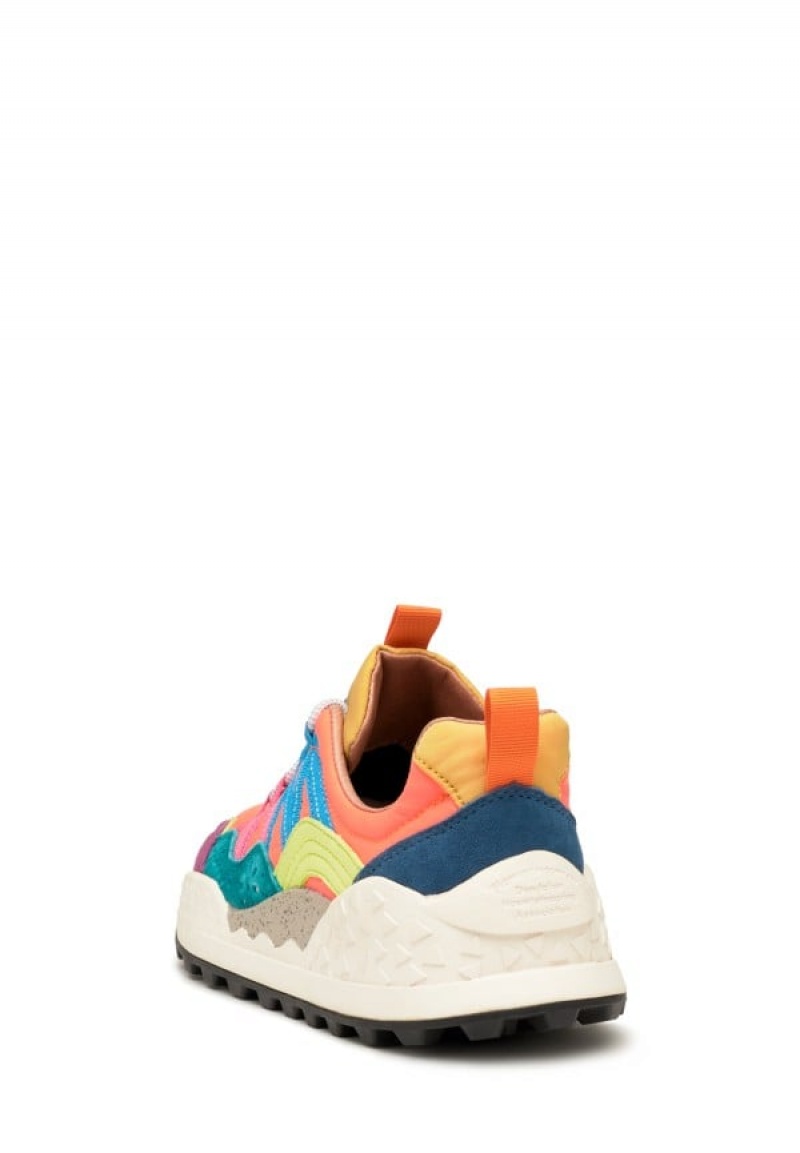 Flower Mountain Washi Sneakers Dames Oranje Paars | MXB6049BJ