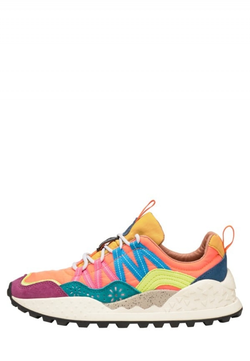 Flower Mountain Washi Sneakers Dames Oranje Paars | MXB6049BJ