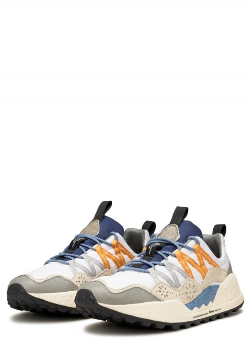Flower Mountain Washi Sneakers Heren Grijs Wit | BVW4418ND