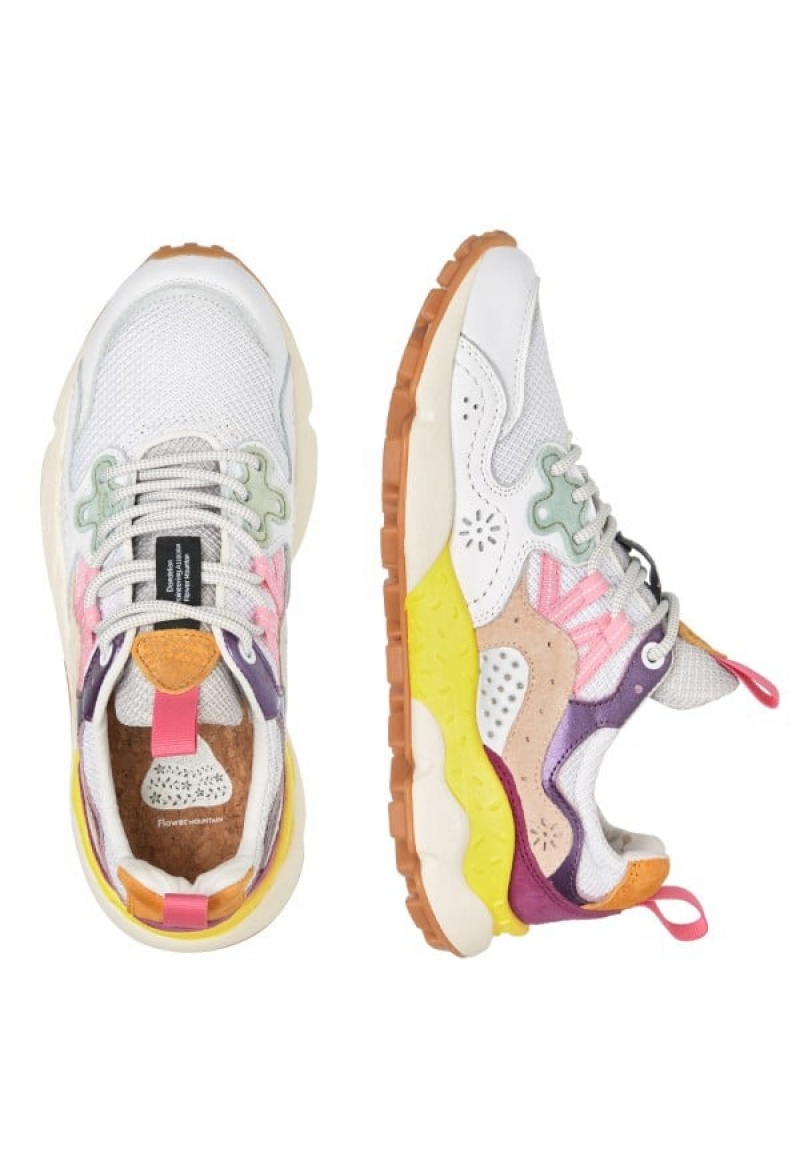 Flower Mountain Yamano 3 Sneakers Dames Wit Paars | DBN758VF