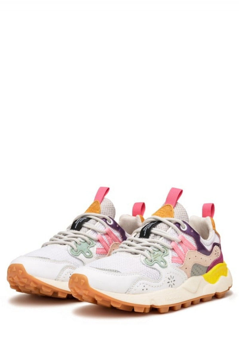 Flower Mountain Yamano 3 Sneakers Dames Wit Paars | DBN758VF