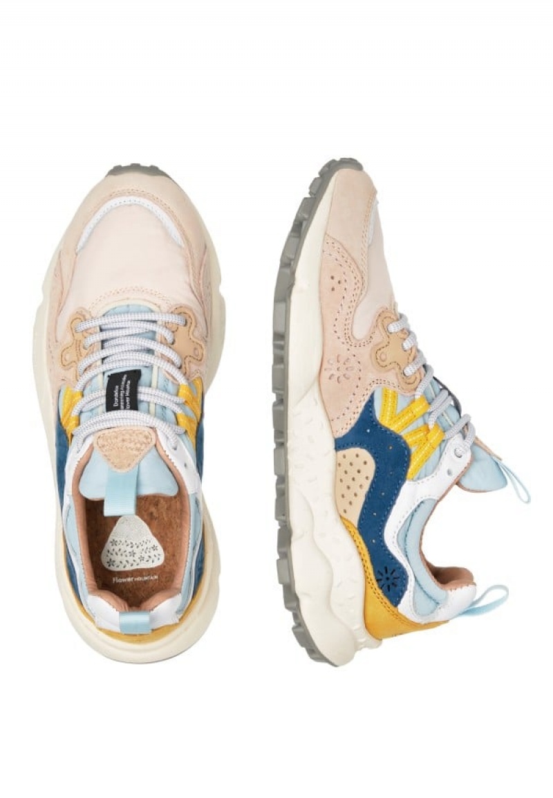 Flower Mountain Yamano 3 Sneakers Dames Roze Lichtblauw | SHT3985ZD