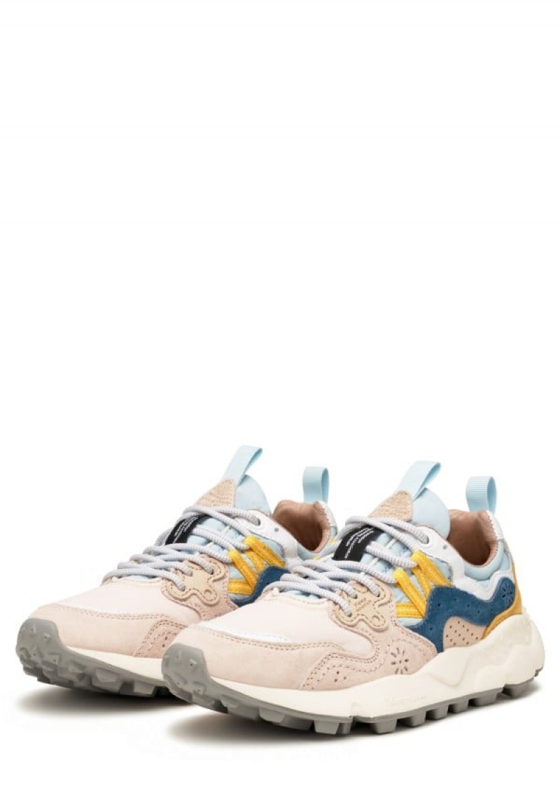 Flower Mountain Yamano 3 Sneakers Dames Roze Lichtblauw | SHT3985ZD