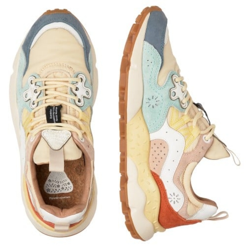 Flower Mountain Yamano 3 Sneakers Dames Blauw | QLX8672MF