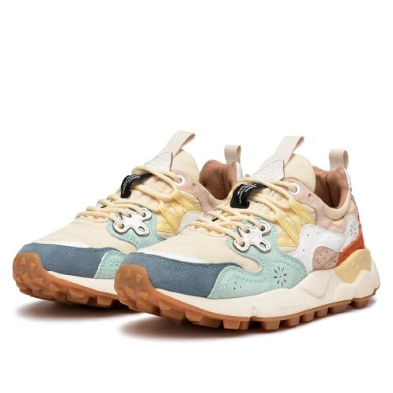 Flower Mountain Yamano 3 Sneakers Dames Blauw | QLX8672MF