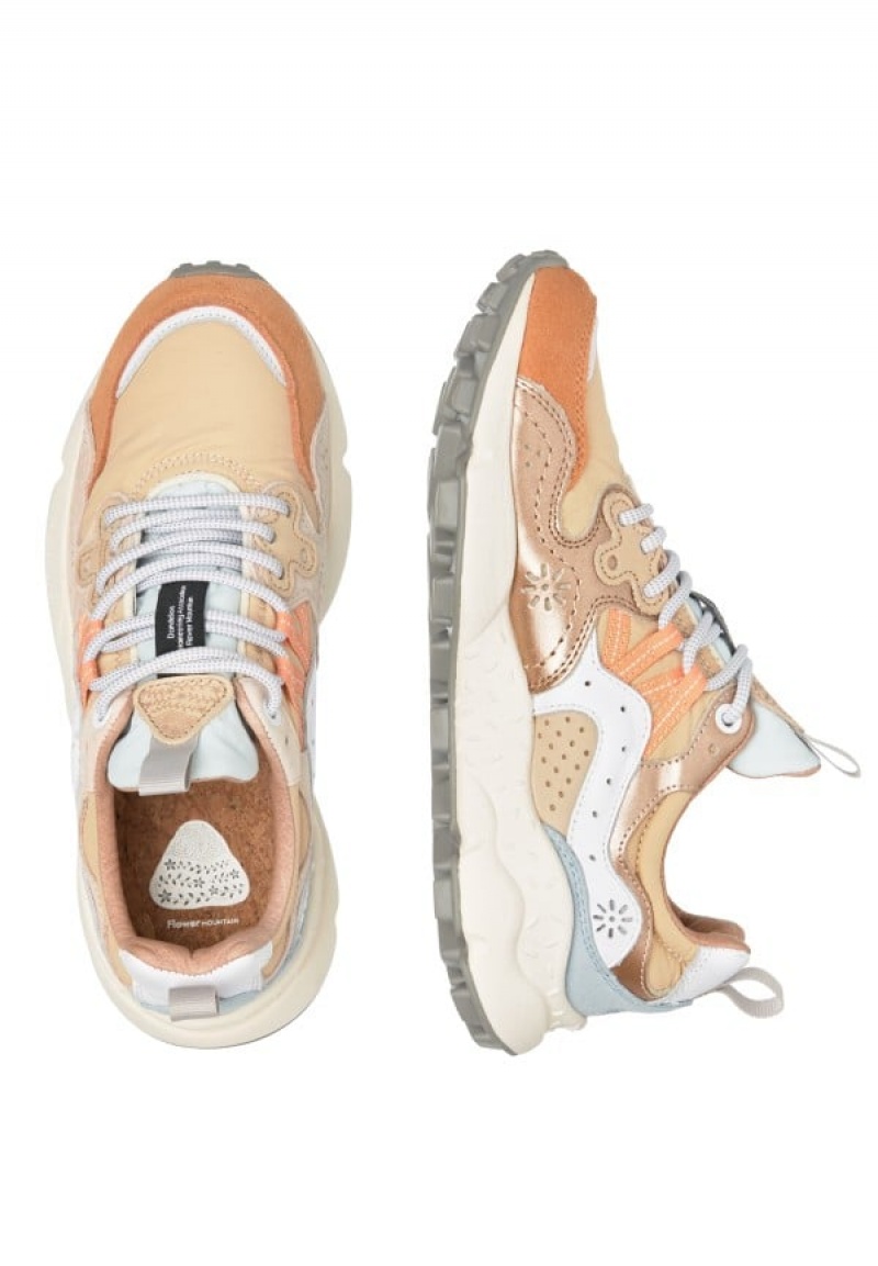 Flower Mountain Yamano 3 Sneakers Dames Roze Beige | JHM4043VW