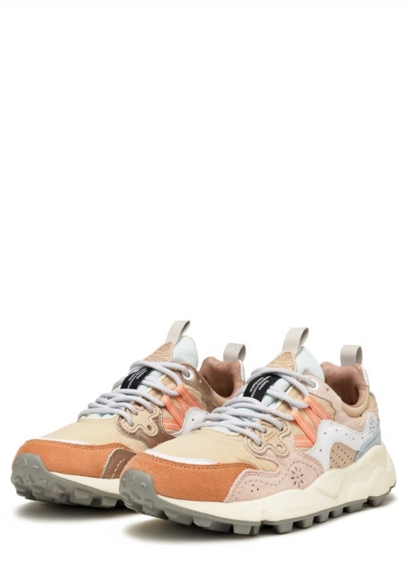 Flower Mountain Yamano 3 Sneakers Dames Roze Beige | JHM4043VW