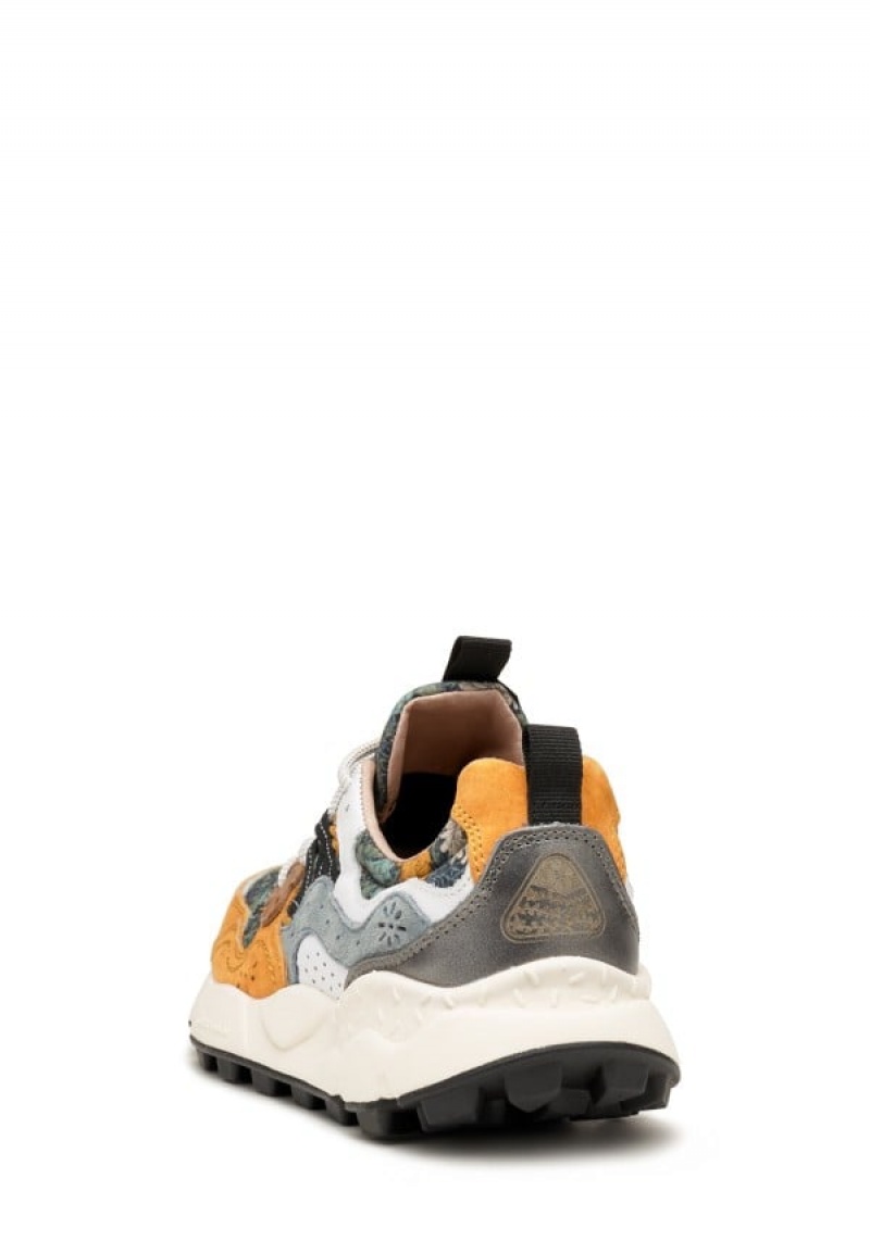 Flower Mountain Yamano 3 Sneakers Dames Oranje Lichtblauw | THX1895PJ