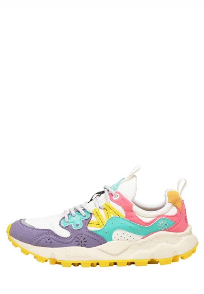 Flower Mountain Yamano 3 Sneakers Dames Paars Wit | PYT8893CQ