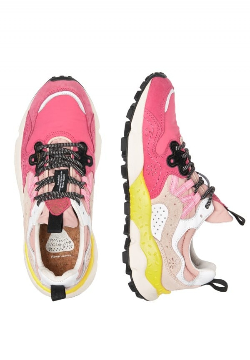 Flower Mountain Yamano 3 Sneakers Dames Fuchsie | EYN5027SE