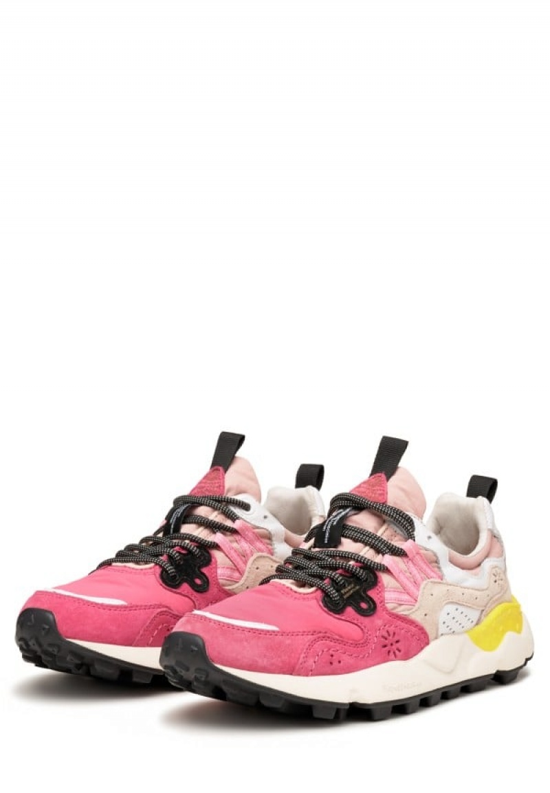 Flower Mountain Yamano 3 Sneakers Dames Fuchsie | EYN5027SE
