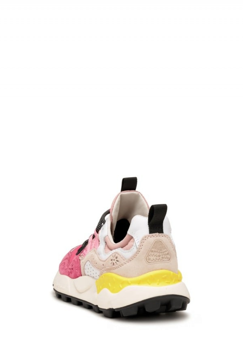 Flower Mountain Yamano 3 Sneakers Dames Fuchsie | EYN5027SE