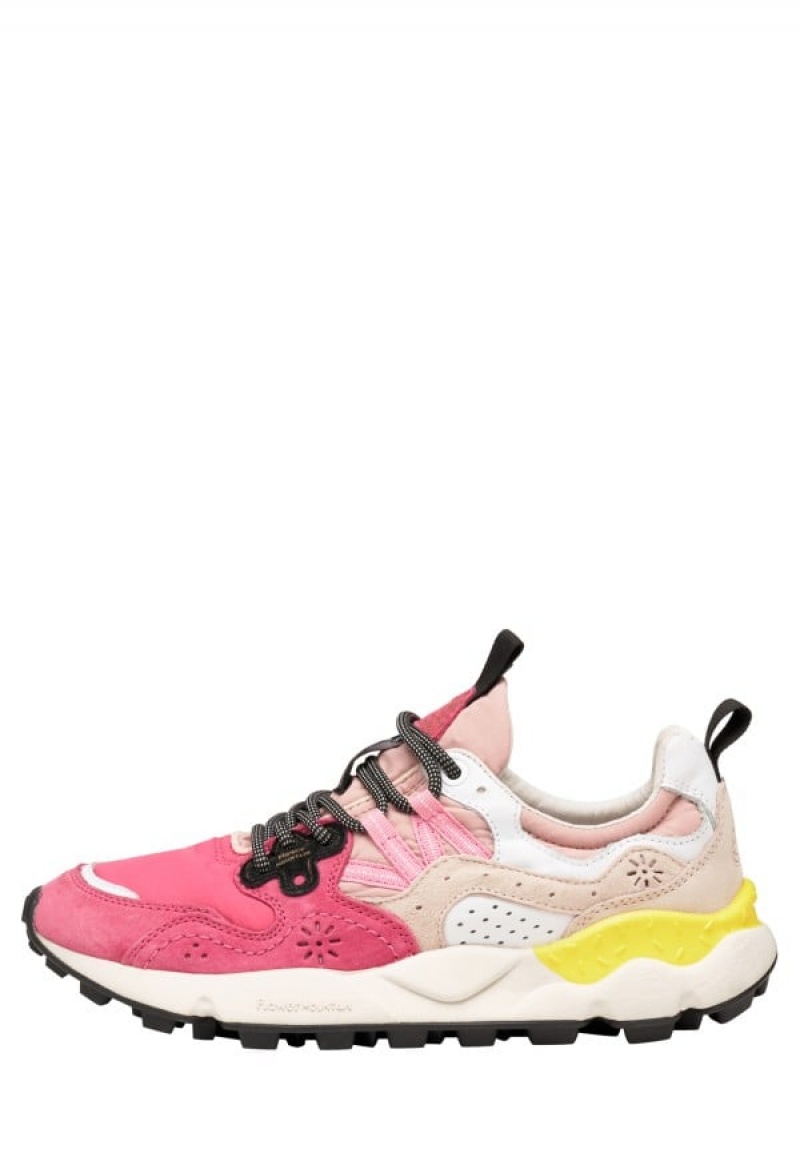 Flower Mountain Yamano 3 Sneakers Dames Fuchsie | EYN5027SE