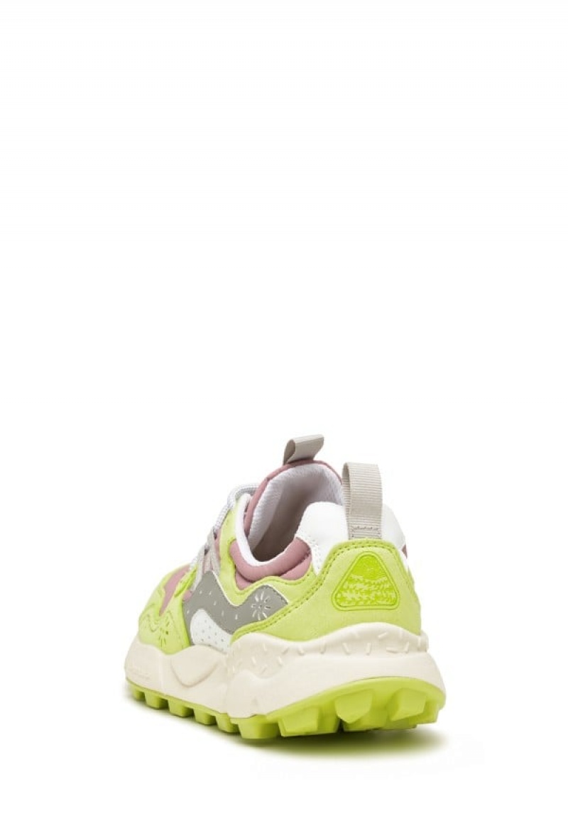 Flower Mountain Yamano 3 Sneakers Dames Lichtgroen Paars | VLE5474BW