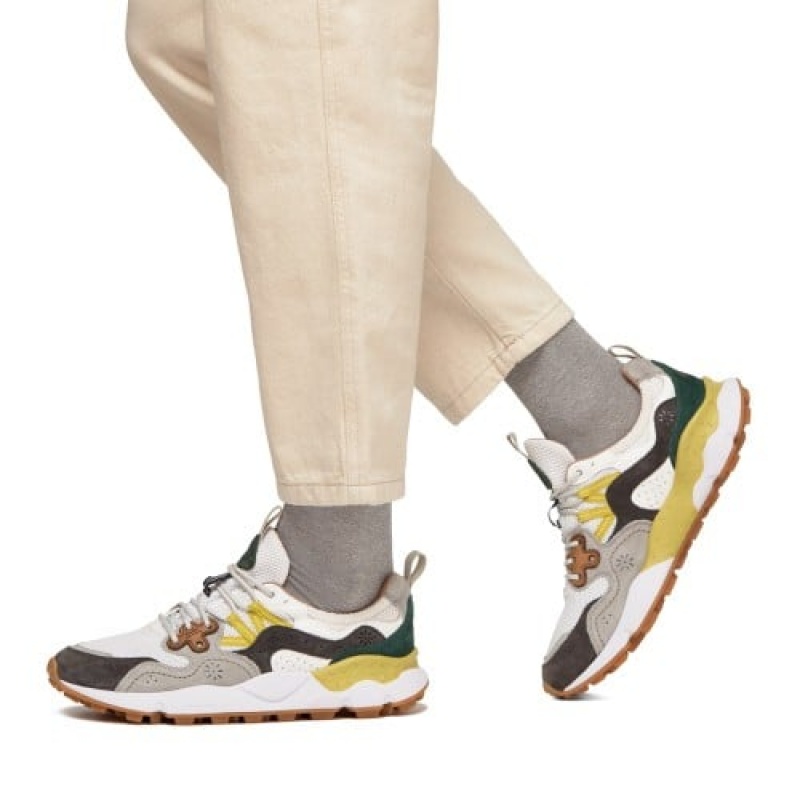 Flower Mountain Yamano 3 Sneakers Heren Wit | HRV5957YR
