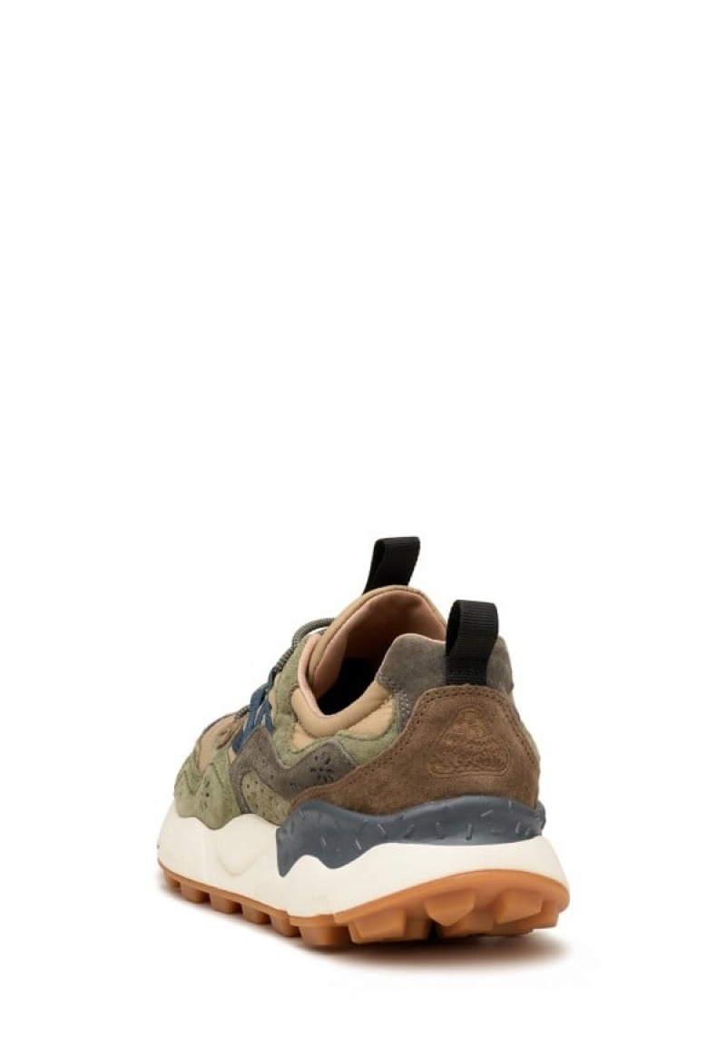 Flower Mountain Yamano 3 Sneakers Heren Groen Beige | FSV5398MG