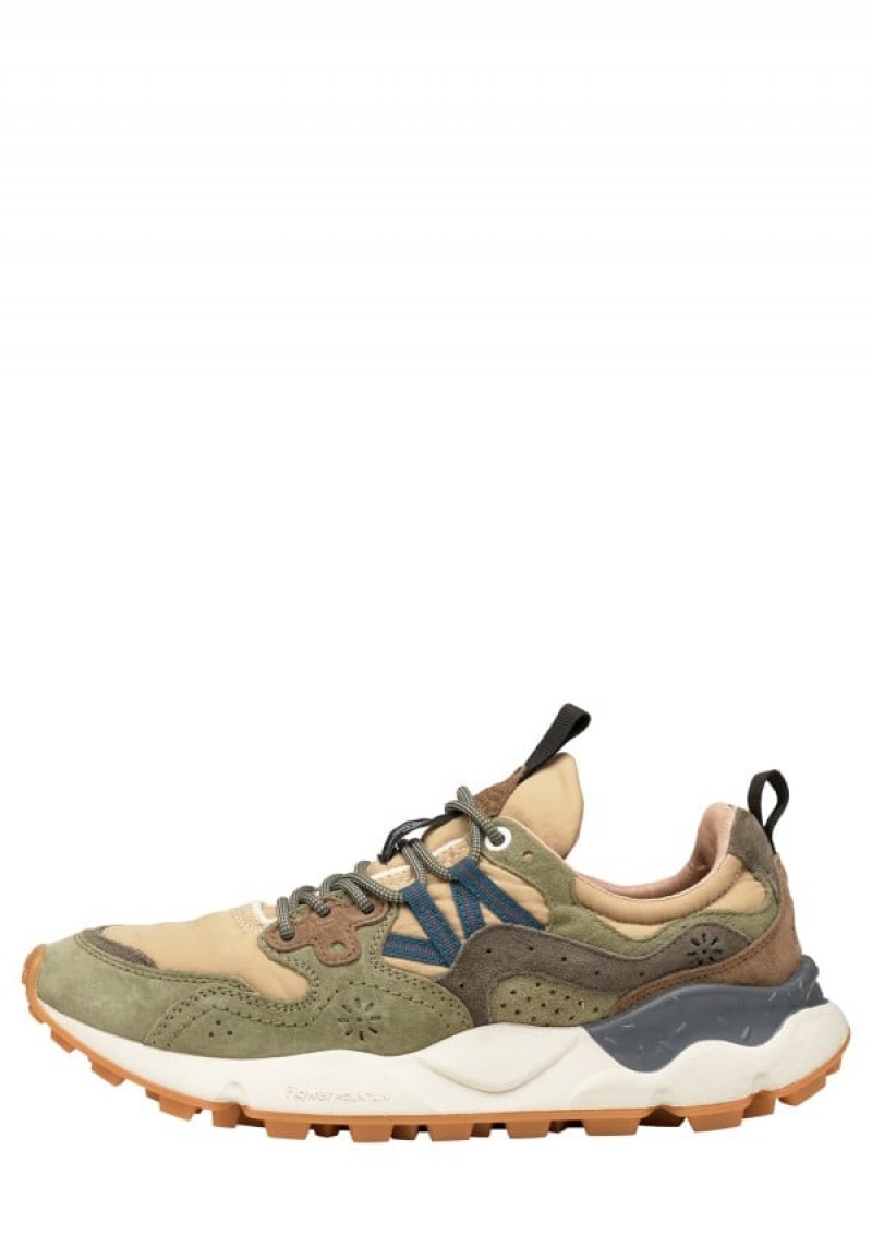 Flower Mountain Yamano 3 Sneakers Heren Groen Beige | FSV5398MG
