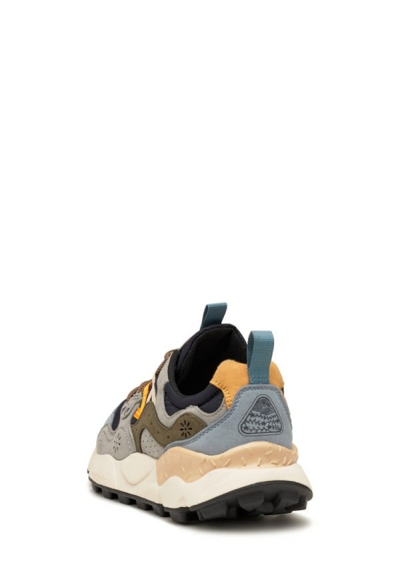 Flower Mountain Yamano 3 Sneakers Heren Donkerblauw Blauw Lichtblauw | GAU5542WW