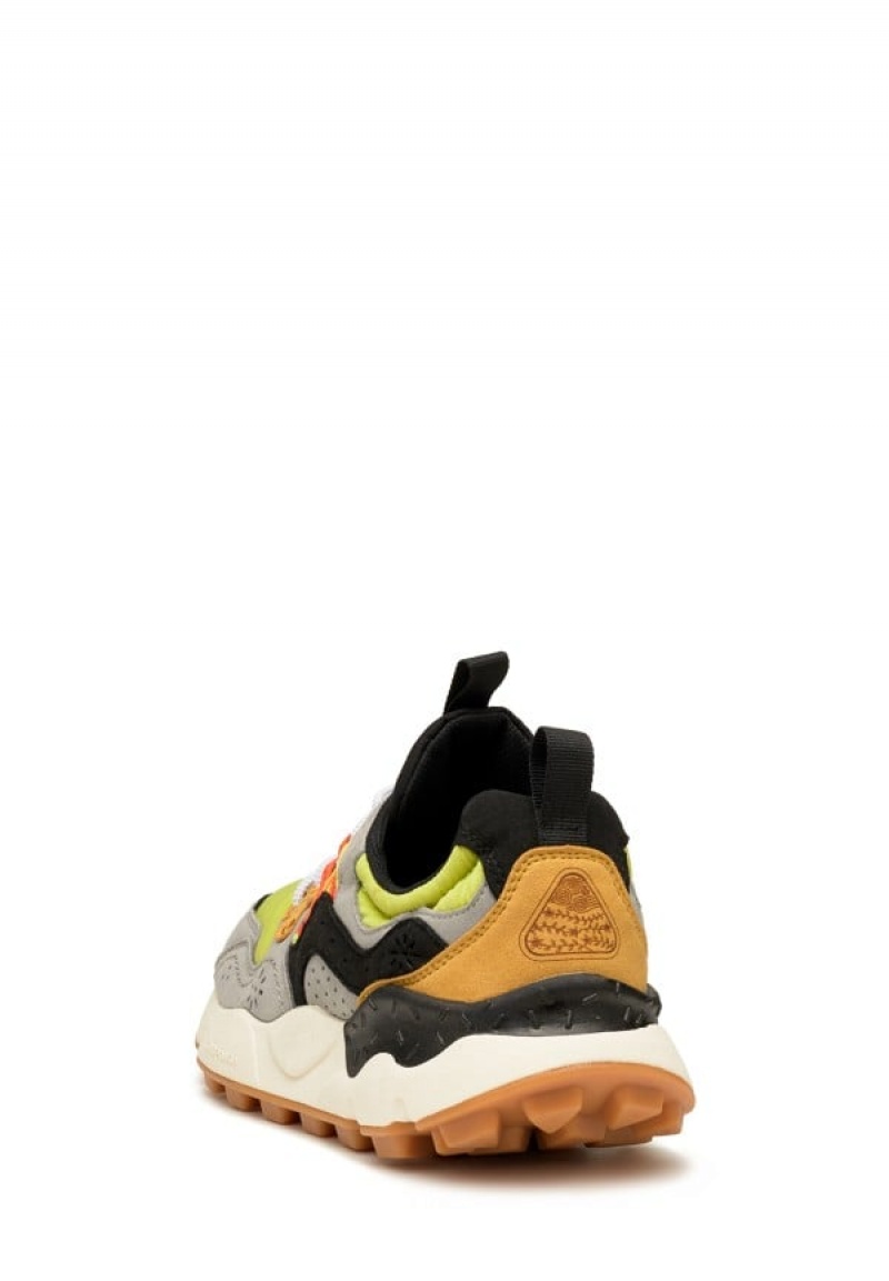 Flower Mountain Yamano 3 Sneakers Heren Grijs Groen | HQS956NB