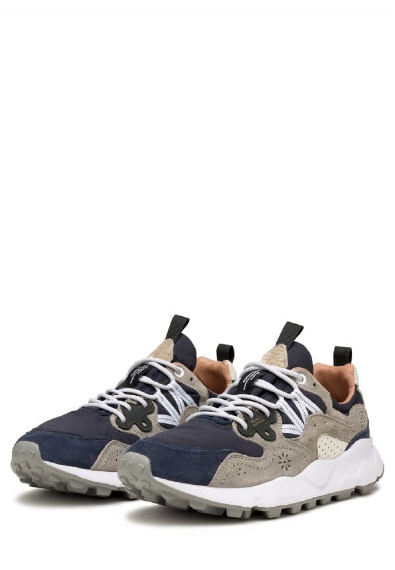 Flower Mountain Yamano 3 Sneakers Heren Donkerblauw Blauw Grijs | AVE1525DB