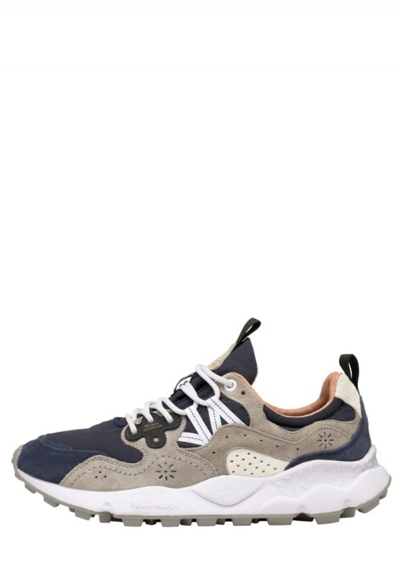 Flower Mountain Yamano 3 Sneakers Heren Donkerblauw Blauw Grijs | AVE1525DB