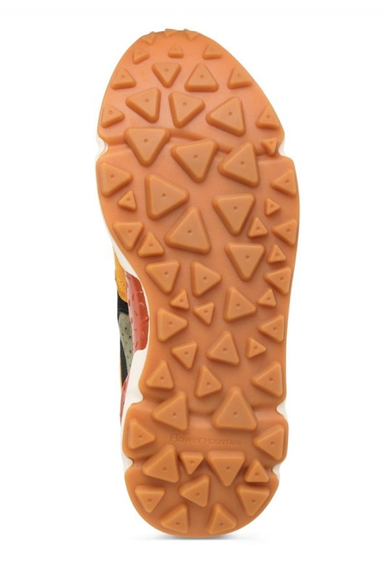 Flower Mountain Yamano 3 Sneakers Heren Oranje Groen | CVZ72BQ