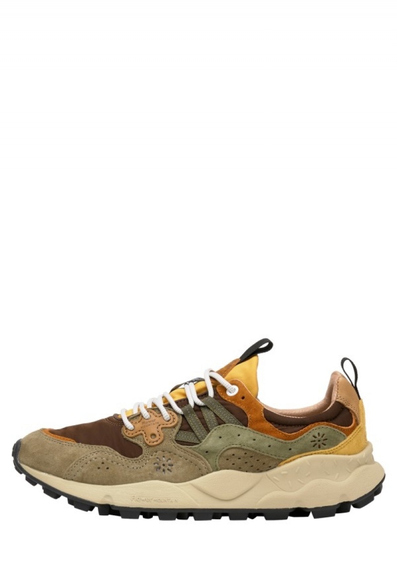 Flower Mountain Yamano 3 Sneakers Heren Bruin Grijs | SUK7087CA