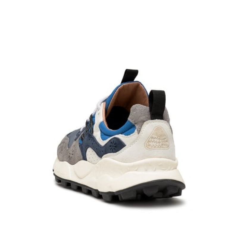 Flower Mountain Yamano 3 Sneakers Heren Grijs Donkerblauw Blauw | XFW3162GJ