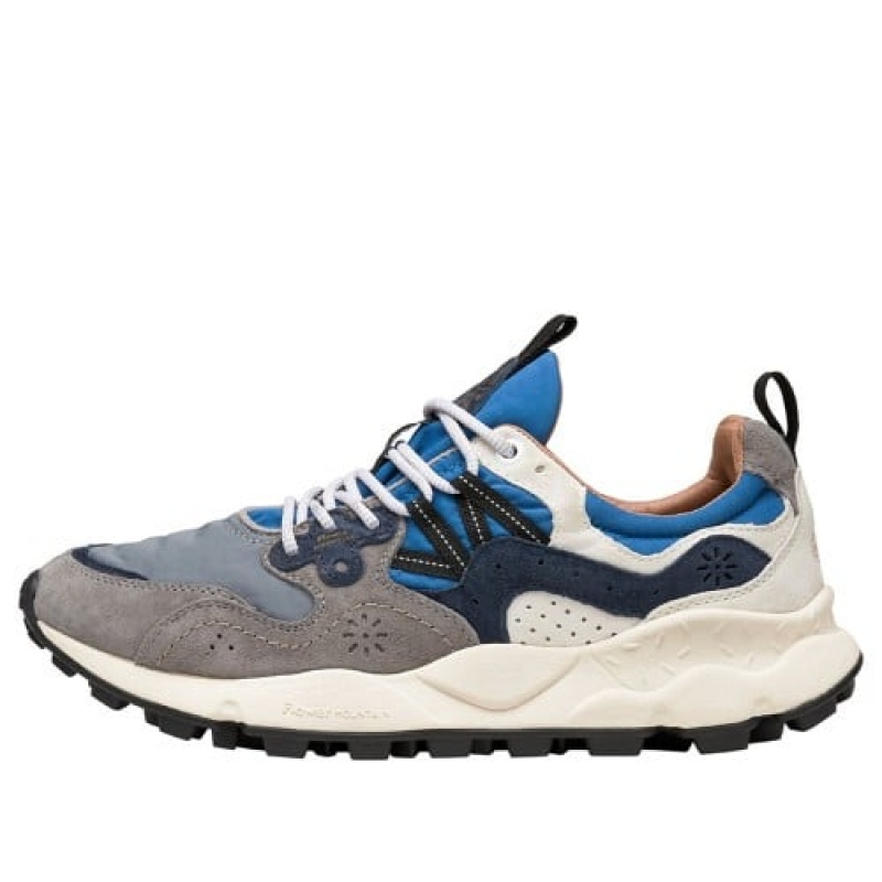 Flower Mountain Yamano 3 Sneakers Heren Grijs Donkerblauw Blauw | XFW3162GJ