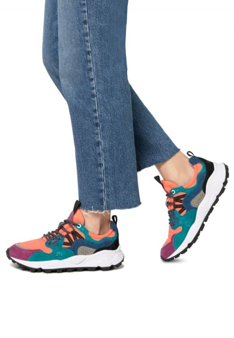 Flower Mountain Yamano 3 Uni Sneakers Dames Oranje Paars | APY4422ZI