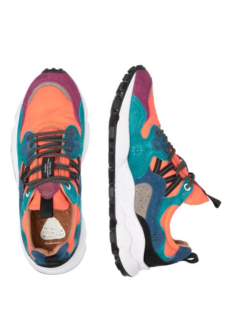 Flower Mountain Yamano 3 Uni Sneakers Dames Oranje Paars | APY4422ZI