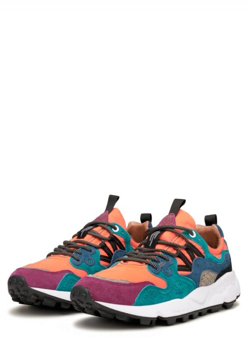 Flower Mountain Yamano 3 Uni Sneakers Dames Oranje Paars | APY4422ZI